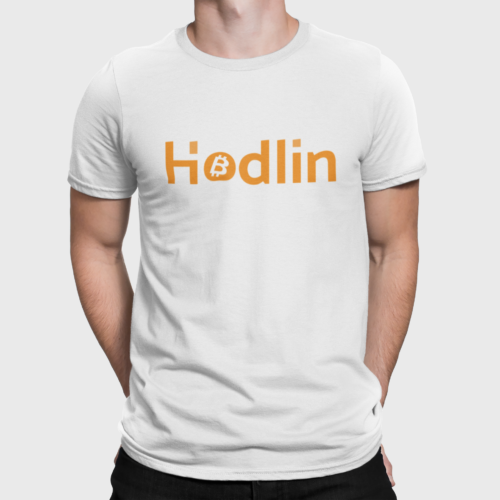 Hodlin Bitcoin T Shirt For Men White